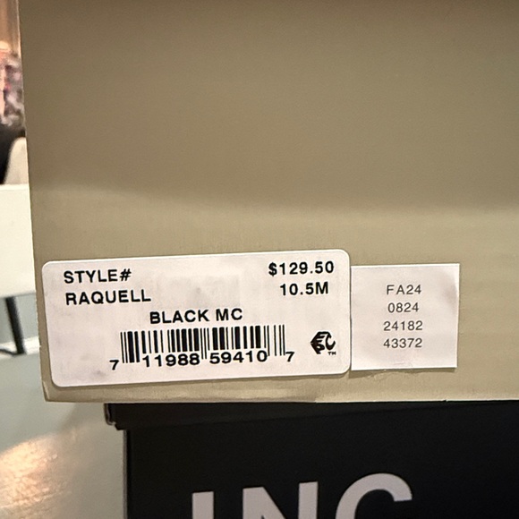 New Thalia Sodi Raquell Tall Black Suede feel sparkle boots size 10.5 - Picture 7 of 7